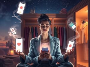 Préparation magique avant un rendez-vous : méditation avec Pensine, encens de concentration, tenue digne de Beauxbâtons.