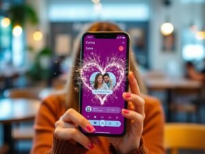 Connexion enchantée sur application dating