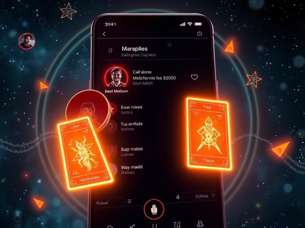 Interface Magique pour les Apps de Rencontre Futur des Apps de Dating avec Cartomancie Numérique