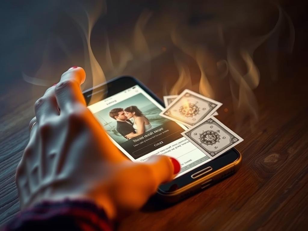 Tarot et Smartphone pour des Rencontres Magiques Cartomancie Numérique sur les Apps de Rencontre