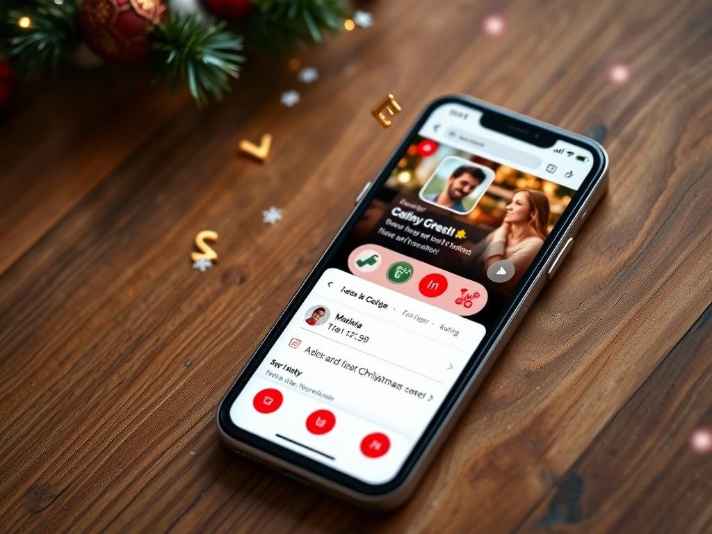 Bio Noël magique pour applications de rencontre