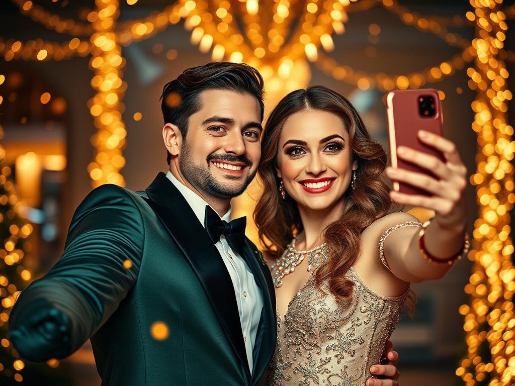 Photo de profil inspirée du Bal de Noël