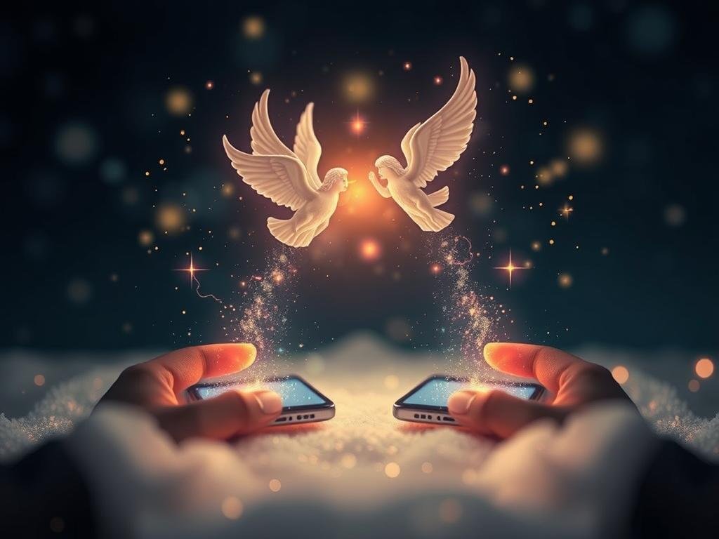 Connection enchantée entre profils dating via créatures célestes